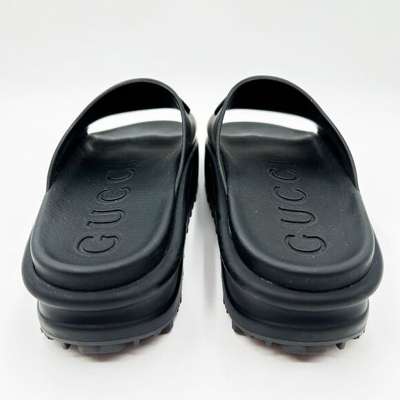 Gucci Interlocking GG Monogram Platform Slides Sandals Eu 41 US 11 - Picture 6 of 13